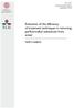 Evaluation of the efficiency of treatment techniques in removing perfluoroalkyl substances from water