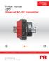 Produkt manual 4179 Universell AC / DC transmitter