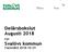 Delårsbokslut Augusti 2018