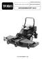 FORM NO S Rev A INSTRUKTIONSBOK SERIENR TS OCH HÖGRE GROUNDSMASTER 455-D