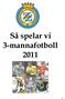 Så spelar vi 3-mannafotboll 2011