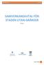 SAMVERKANSAVTAL FÖR STADEN UTAN GRÄNSER