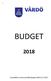 BUDGET. Fastställd av kommunfullmäktige 48/