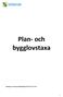 Plan- och bygglovstaxa