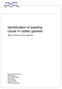 Identification of swelling cause in rubber gaskets