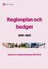 Regionplan och budget