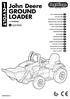 John Deere GROUND LOADER
