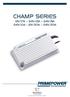 CHAMP SERIES 12V/17A 24V/12A 24V/8A 24V/10A - 12V/30A 24V/20A