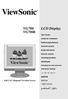 VG700b. Full 17.0 Diagonal Viewable Screen. User Guide. Guide de l utilisateur. Bedienungsanleitung. Guía del usuario.