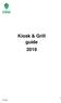 Kiosk & Grill guide 2019