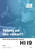 Talang på lika villkor!? 50 år: Kvinnans bäst före-datum? H1 19