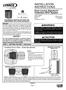 INSTALLATION INSTRUCTIONS