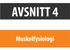 AVSNITT 4. Muskelfysiologi