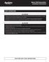 Model 1830 Dehumidifier Installation Instructions