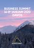 BUSINESS SUMMIT JANUARI 2020 DAVOS