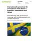 Internationell samverkan för innovationer med aktörer i Brasilien i samverkan med SENAI