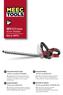 18V/510 mm HEDGE TRIMMER. Item no V/510 mm HEDGE TRIMMER 18V/510 mm HEKKSAKS. 18V/510 mm NOŻYCE DO ŻYWOPŁOTU. 18V/510 mm HÄCKSAKS