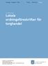 Strategi Program Plan Policy Riktlinjer Regler. Styrdokument Lokala ordningsföreskrifter för torghandel