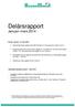Delårsrapport Januari mars 2014