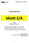 Studiehandledning. Idrott 2/A. 15hp HT 2019 v 34 43