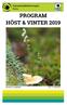 PROGRAM HÖST & VINTER 2019