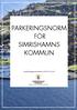 PARKERINGSNORM FÖR SIMRISHAMNS KOMMUN