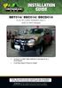 BBT014/ BBC014/ BBCD014 PJ & PK FORD RANGER WD & 4WD Models