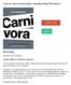 Carnivora : konversationsövningar i mänskligt röstläge PDF ladda ner