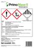 Net innehåll: 10 L UN3082 ENVIRONMENTALLY HAZARDOUS SUBSTANCE, LIQUID, N.O.S., (TRINEXAPAC-ETHYL)