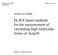 ELISA based methods for the measurement of circulating high molecular forms of Acrp30
