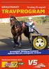 TRAVPROGRAM GÄVLETRAVET. Torsdag 29 augusti. Brynäsloppet, Gävleborgs Montéserie, Hedlunds Åkeri AB:s Lärlingsserie, E3 Bonus