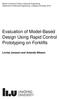 Evaluation of Model-Based Design Using Rapid Control Prototyping on Forklifts