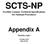 SCTS-NP Swedish Customs Technical Specifications for National Procedures Appendix A Tekniska regler Version