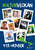 kulturveckan programblad oktober
