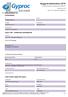 Byggvarudeklaration GRUNDDATA. Dokumentdata. Gyproc VAP - Ventilerande Avståndsprofil. Saint-Gobain Sweden AB Gyproc. Artikel-nr/ID-begrepp