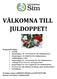 VÄLKOMNA TILL JULDOPPET!