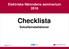 Elektriska Nämndens seminarium 2018 Checklista Solcellsinstallationer