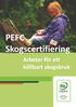 PEFC Skogscertifiering