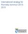 Internationell strategi för Ronneby kommun 2013-2015