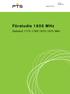 Datum 2015-03-03. Rapportnummer. Förstudie 1800 MHz. Delband 1775-1780/1870-1875 MHz