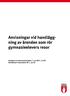 ANVISNINGAR VID HANDLÄGGNING AV ÄRENDEN SOM RÖR GYMNASIEELEVERS RESOR