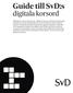 Guide till SvD:s. digitala korsord