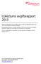 Collectums avgiftsrapport 2013