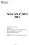 Taxor och avgifter 2015