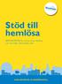 Stöd till hemlösa. verksamheter för vuxna som är hemlösa och som vistas i Stockholms stad. www.stockholm.se/stodtillhemlosa