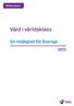 White paper. Vård i världsklass. En möjlighet för Sverige