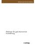 Riktlinjer för god ekonomisk hushållning. Riktlinjer för god ekonomisk