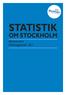 Statistik. om Stockholm. Befolkning Befolkningsöversikt 2012