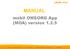 MANUAL mobil OMSORG App (MOA) version 1.2.5