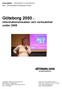 Göteborg 2050 informationsinsatser och verksamhet under 2005